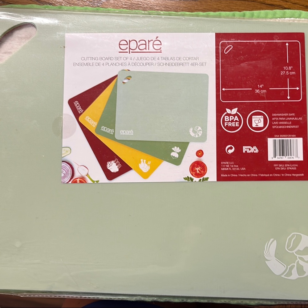 Eparé Cutting Board Set - Green